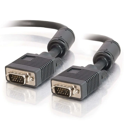C2G 2m Pro Series HD15 UXGA M/M Monitor Cable, 2 m, VGA (D-Sub), VGA (D-Sub), Male, Male, Black