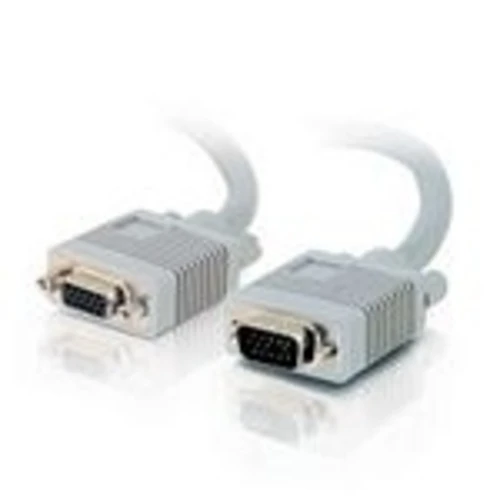 C2G 5m Monitor HD15 M/F cable, 5 m, VGA (D-Sub), VGA (D-Sub), Grey, Male/Female, 640 g