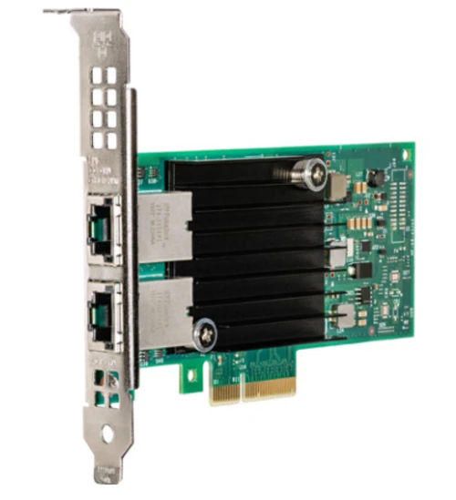 Intel X550T2, Internal, Wired, PCI Express, Ethernet, 10000 Mbit/s, Green, Silver