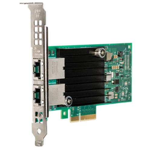 Intel X550T2, Internal, Wired, PCI Express, Ethernet, 10000 Mbit/s, Green, Silver