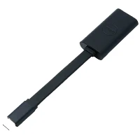 DELL Adapter- USB-C to Ethernet (PXE Boot), Gigabit Ethernet, USB Type-C, Black