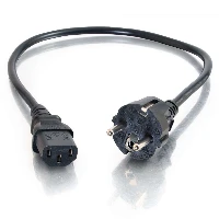 C2G 3m 16 AWG European Power Cord (IEC320C13 to CEE7/7), 3 m, CEE7/7, C13 coupler