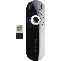 Targus Laser Presentation Remote, USB, 15 m, Black, Grey