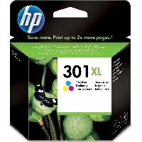 HP 301XL High Yield Tri-color Original Ink Cartridge, High (XL) Yield, Dye-based ink, 6 ml, 300 pages, 1 pc(s)