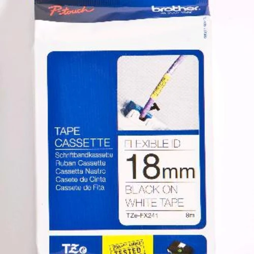 Brother TZe-FX241, Black on white, TZ, 1.8 cm, 8 m, 1 pc(s), 1.8 cm