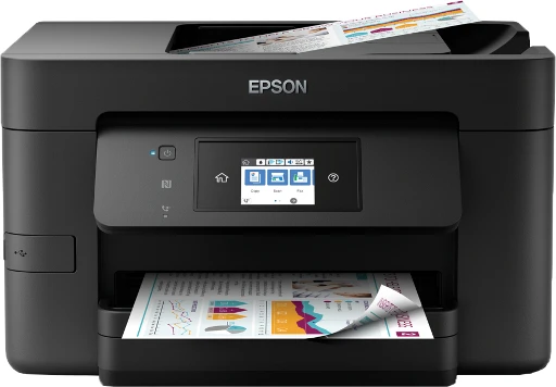 Epson WorkForce Pro WF-4725DWF, Inkjet, Colour printing, 4800 x 1200 DPI, A4, Direct printing, Black