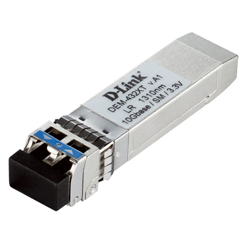 D-Link DEM-432XT, Fiber optic, 10000 Mbit/s, SFP+, LC, 9/125 m, 10000 m