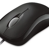 Microsoft Basic Optical Mouse for Business, Ambidextrous, Optical, USB Type-A, 800 DPI, Black