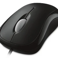 Microsoft Basic Optical Mouse for Business, Ambidextrous, Optical, USB Type-A, 800 DPI, Black
