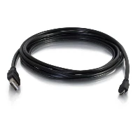 C2G 6.6ft (2m) USB 2.0 A to Micro-B Cable M/M - Black (2m), 2 m, USB A, Micro-USB B, USB 2.0, 480 Mbit/s, Black