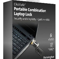 Kensington ClickSafe, 1.5 m, Combination lock, Black, Silver