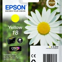 Epson Daisy Singlepack Yellow 18 Claria Home Ink, Standard Yield, Pigment-based ink, 1 pc(s)