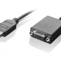 Lenovo HDMI / VGA, 0.20 m, HDMI, VGA, Male, Female, Black