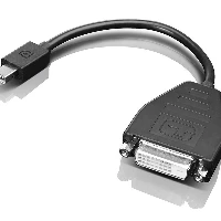 Lenovo 0B47090, 0.2 m, Mini-DisplayPort, SL-DVI, Male, Male, Black