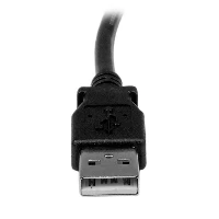 StarTech.com 1m USB 2.0 A to Right Angle B Cable - M/M, 1 m, USB A, USB B, USB 2.0, Male/Male, Black