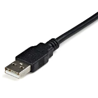 StarTech.com 6 ft Professional RS422/485 USB Serial Cable Adapter w/ COM Retention, DB9 M, USB-A FM, 1.8 m, Black