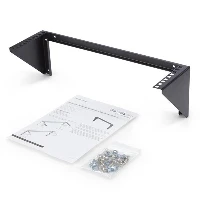 StarTech.com 3U 19in Steel Vertical Wall Mount Equipment Rack Bracket, Wall mounted rack, 3U, 56.7 kg, 921 g, Black