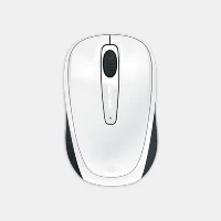 Microsoft Wireless Mobile Mouse 3500, BlueTrack, RF Wireless, 1000 DPI, White