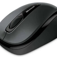 Microsoft Wireless Mobile Mouse 3500, Ambidextrous, BlueTrack, RF Wireless, 1000 DPI, Black, Grey