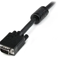 StarTech.com 0.5m Coax High Resolution Monitor VGA Video Cable - HD15 M/M, 0.5 m, VGA (D-Sub), VGA (D-Sub), Male, Male, Black