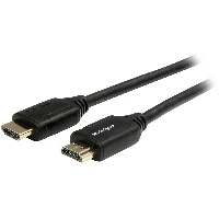 StarTech.com 6ft (2m) Premium Certified HDMI 2.0 Cable with Ethernet - High Speed Ultra HD 4K 60Hz HDMI Cable HDR10 - HDMI Cord (Male/Male Connectors) - For UHD Monitors, TVs, Displays, 2 m, HDMI Type A (Standard), HDMI Type A (Standard), Audio Return Channel (ARC), Black