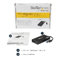StarTech.com USB 3.0 to HDMI Adapter - 4K 30Hz Ultra HD - DisplayLink Certified - USB Type-A to HDMI Display Adapter Converter for Monitor - External Video & Graphics Card - Mac & Windows, 3.2 Gen 1 (3.1 Gen 1), USB Type-A, HDMI output, 3840 x 2160 pixels