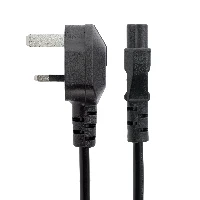 StarTech.com 6ft (2m) UK Laptop Power Cable, BS 1363 to C5 (Clover Leaf), 2.5A 250V, 18AWG, UK Laptop Replacement Cord, Printer Power Cable, Laptop Charger Cord, Laptop Power Brick Cord, 2 m, BS 1363, C5 coupler, 250 V, 2.5 A