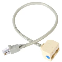 StarTech.com 2-to-1 RJ45 Splitter Cable Adapter - F/M, 10/100Base-T(X), Cat5e, Grey, Polyvinyl chloride (PVC), 0.33 m, RoHS