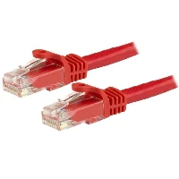 StarTech.com 3m CAT6 Ethernet Cable - Red CAT 6 Gigabit Ethernet Wire -650MHz 100W PoE RJ45 UTP Network/Patch Cord Snagless w/Strain Relief Fluke Tested/Wiring is UL Certified/TIA, 3 m, Cat6, U/UTP (UTP), RJ-45, RJ-45