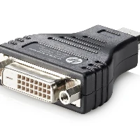 HP HDMI to DVI Adapter, DVI-D, HDMI, Black