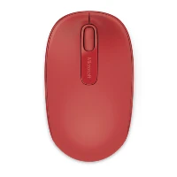 Microsoft Wireless Mobile Mouse 1850, Ambidextrous, RF Wireless, Red