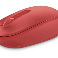 Microsoft Wireless Mobile Mouse 1850, Ambidextrous, RF Wireless, Red
