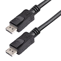 StarTech.com 50cm (1ft) DisplayPort 1.2 Cable - 4K x 2K Ultra HD VESA Certified DisplayPort Cable - Short DP to DP Cable for Monitor - Slim DP Video/Display Cord - Latching DP Connectors, 0.5 m, DisplayPort, DisplayPort, Male, Male, 3840 x 2400 pixels