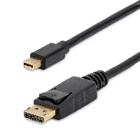 StarTech.com 6ft (2m) Mini DisplayPort to DisplayPort 1.2 Cable - 4K x 2K UHD Mini DisplayPort to DisplayPort Adapter Cable - Mini DP to DP Cable for Monitor - mDP to DP Converter Cord, 1.8 m, Mini DisplayPort, DisplayPort, Male, Male, 3840 x 2400 pixels