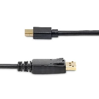 StarTech.com 6ft (2m) Mini DisplayPort to DisplayPort 1.2 Cable - 4K x 2K UHD Mini DisplayPort to DisplayPort Adapter Cable - Mini DP to DP Cable for Monitor - mDP to DP Converter Cord, 1.8 m, Mini DisplayPort, DisplayPort, Male, Male, 3840 x 2400 pixels