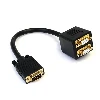 StarTech.com 1 ft VGA to 2x VGA Video Splitter Cable  M/F, 0.3 m, VGA (D-Sub), 2 x VGA (D-Sub), Male, Female, Black