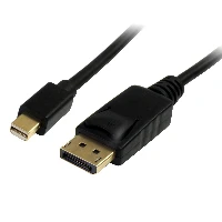 StarTech.com 3m (10ft) Mini DisplayPort to DisplayPort 1.2 Cable - 4K x 2K UHD Mini DisplayPort to DisplayPort Adapter Cable - Mini DP to DP Cable for Monitor - mDP to DP Converter Cord, 3 m, Mini DisplayPort, DisplayPort, Male, Male, 3840 x 2400 pixels