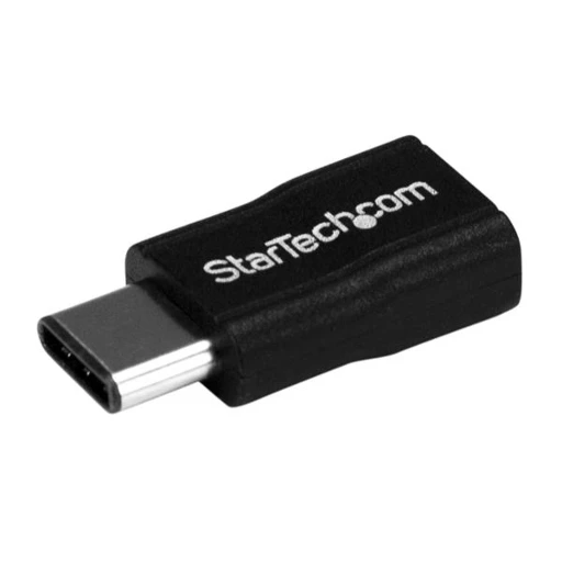 StarTech.com USB-C to Micro-USB Adapter - M/F - USB 2.0, USB 2.0 Type-C, USB 2.0 Micro-B, Black
