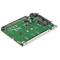 StarTech.com M.2 SATA SSD to 2.5in SATA Adapter - M.2 NGFF to SATA Converter - 7mm - Open-Frame Bracket - M2 Hard Drive Adapter, SATA, M.2, Green, CE, FCC, 6 Gbit/s, -40 - 85 C