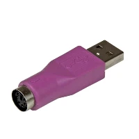StarTech.com Replacement PS/2 Keyboard to USB Adapter - F/M, USB A, PS/2, Violet