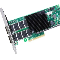 Intel XL710QDA2, Internal, Wired, PCI Express, Fiber, 40000 Mbit/s, Black, Green