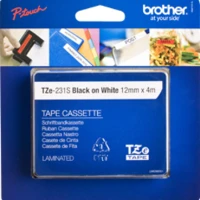 Brother TZE-231S, Black on white, TZe, 1.2 cm, 4 m, Blister, 1.2 cm