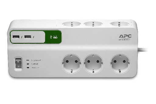 APC PM6U-GR, 1836 J, 6 AC outlet(s), Type F, 230 V, 50 Hz, 2300 W