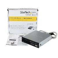 StarTech.com USB 2.0 Internal Multi-Card Reader / Writer - SD microSD CF, CF, MMC, MS Duo, MS Micro (M2), MS PRO Duo, MS Pro-HG Duo, Memory Stick (MS), MicroSD..., Black, 3.5