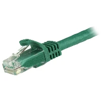 StarTech.com 3m CAT6 Ethernet Cable - Green CAT 6 Gigabit Ethernet Wire -650MHz 100W PoE RJ45 UTP Network/Patch Cord Snagless w/Strain Relief Fluke Tested/Wiring is UL Certified/TIA, 3 m, Cat6, U/UTP (UTP), RJ-45, RJ-45