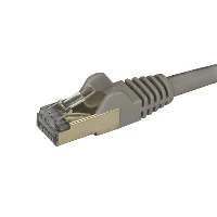 StarTech.com 1m CAT6a Ethernet Cable - 10 Gigabit Shielded Snagless RJ45 100W PoE Patch Cord - 10GbE STP Network Cable w/Strain Relief - Grey Fluke Tested/Wiring is UL Certified/TIA, 1 m, Cat6a, U/FTP (STP), RJ-45, RJ-45