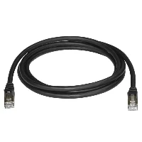 StarTech.com 2m CAT6a Ethernet Cable - 10 Gigabit Shielded Snagless RJ45 100W PoE Patch Cord - 10GbE STP Network Cable w/Strain Relief - Black Fluke Tested/Wiring is UL Certified/TIA, 2 m, Cat6a, U/FTP (STP), RJ-45, RJ-45