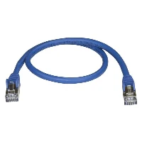 StarTech.com 0.50m CAT6a Ethernet Cable - 10 Gigabit Shielded Snagless RJ45 100W PoE Patch Cord - 10GbE STP Network Cable w/Strain Relief - Blue Fluke Tested/Wiring is UL Certified/TIA, 0.5 m, Cat6a, U/FTP (STP), RJ-45, RJ-45