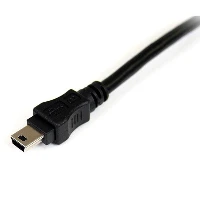 StarTech.com 6 ft USB Y Cable for External Hard Drive - USB A to mini B, 1.8 m, Mini-USB B, 2 x USB A, USB 2.0, Male/Male, Black, Red