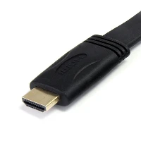 StarTech.com 5m Flat High Speed HDMI Cable with Ethernet - Ultra HD 4k x 2k HDMI Cable - HDMI to HDMI M/M, 5 m, HDMI Type A (Standard), HDMI Type A (Standard), 4096 x 2160 pixels, 3D, Black